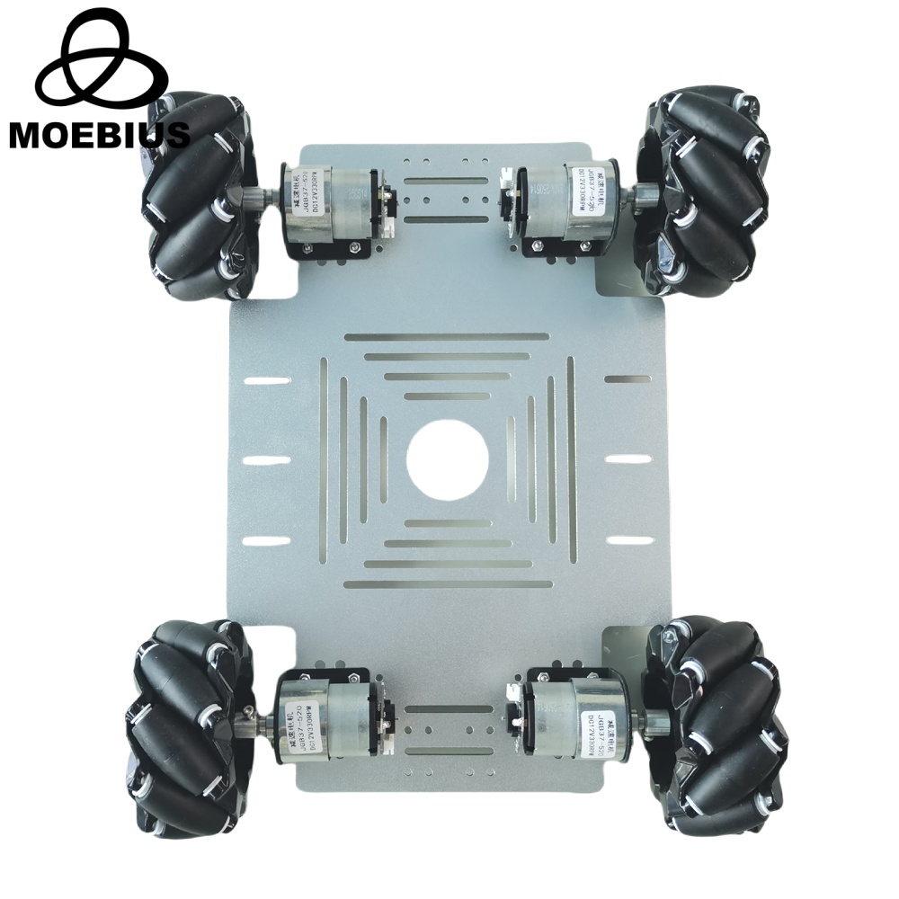 Arduino Kit - Комплект робота-машинки MOEBIUS с колесами Mecanum,