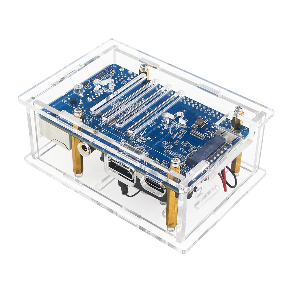 Pi 4 Case - Вентилятор охлаждения B27B и акриловый защитный