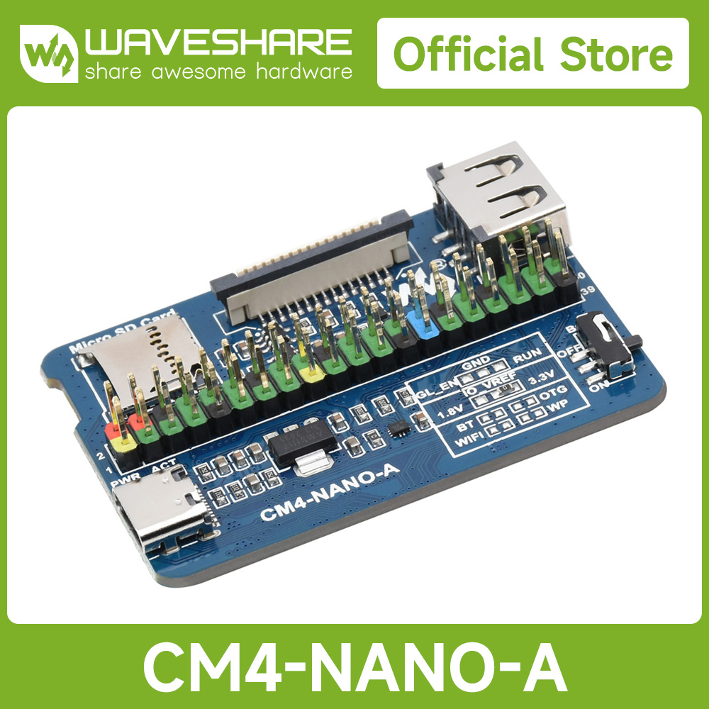 Raspberry Pi 4 - Базовая плата Waveshare Nano (A) IO