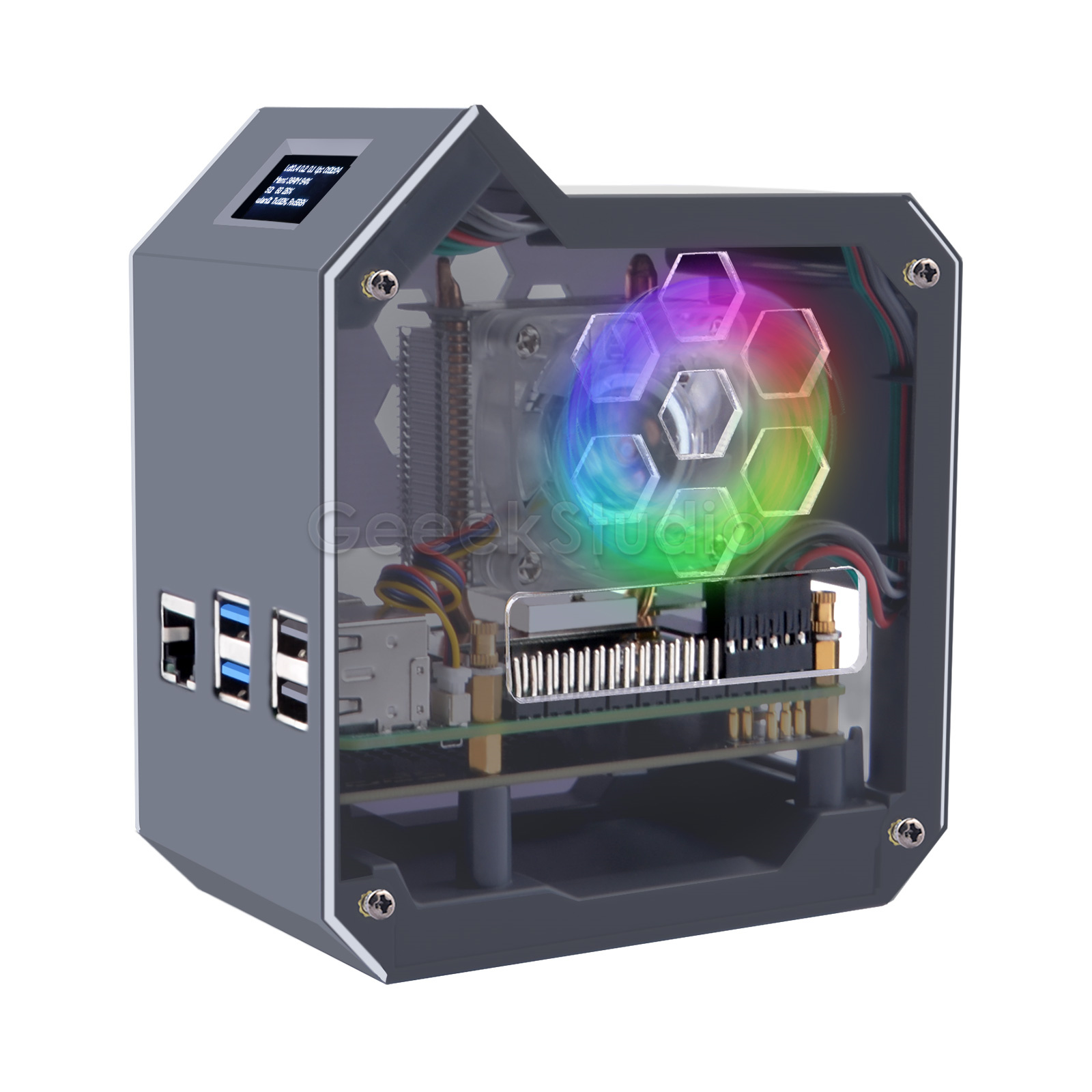 Pi 5 Case - Мини-компьютер N07 NVMe для Raspberry Pi