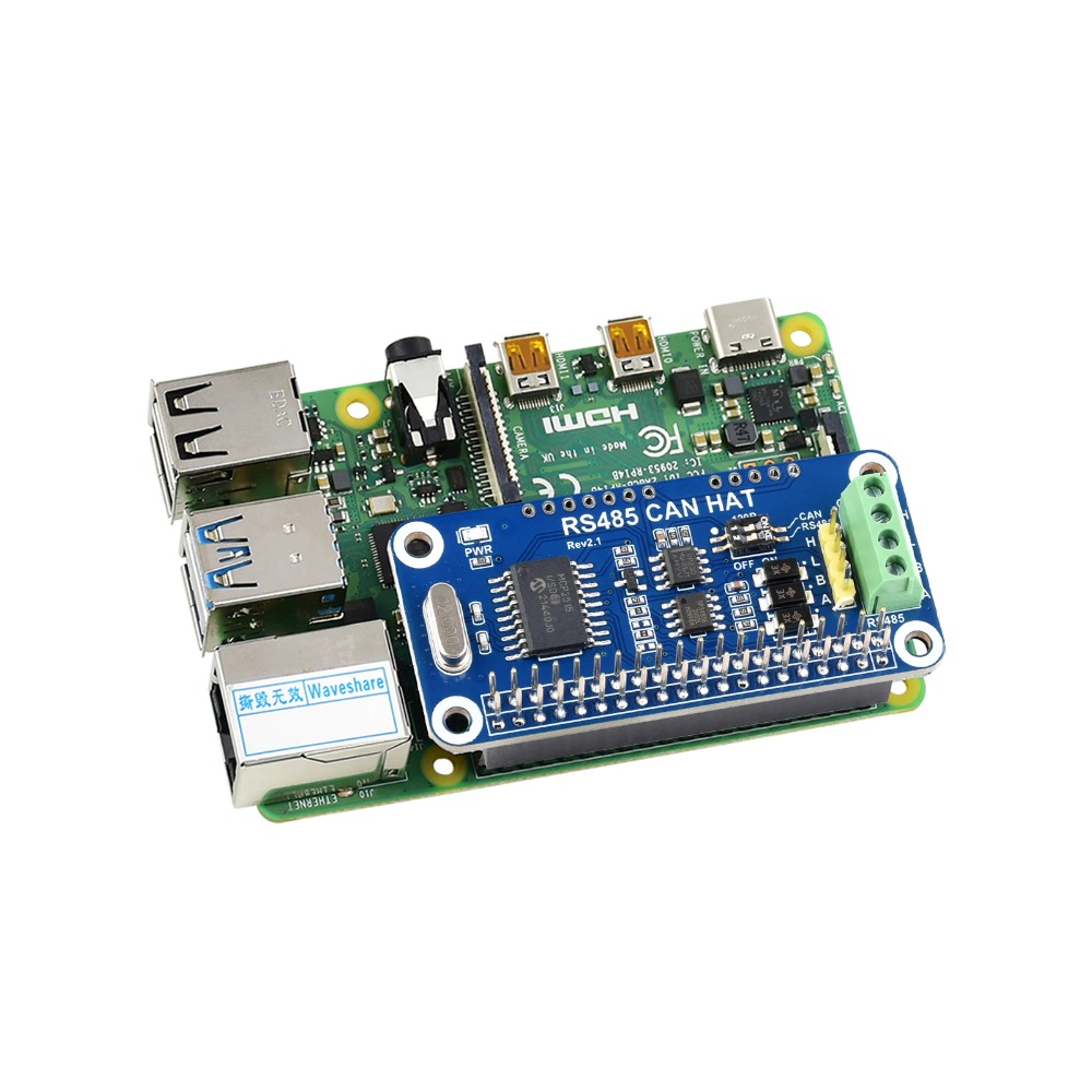 Waveshare RS485 CAN HAT для Ra – обзор и цена Raspberry Pi 5