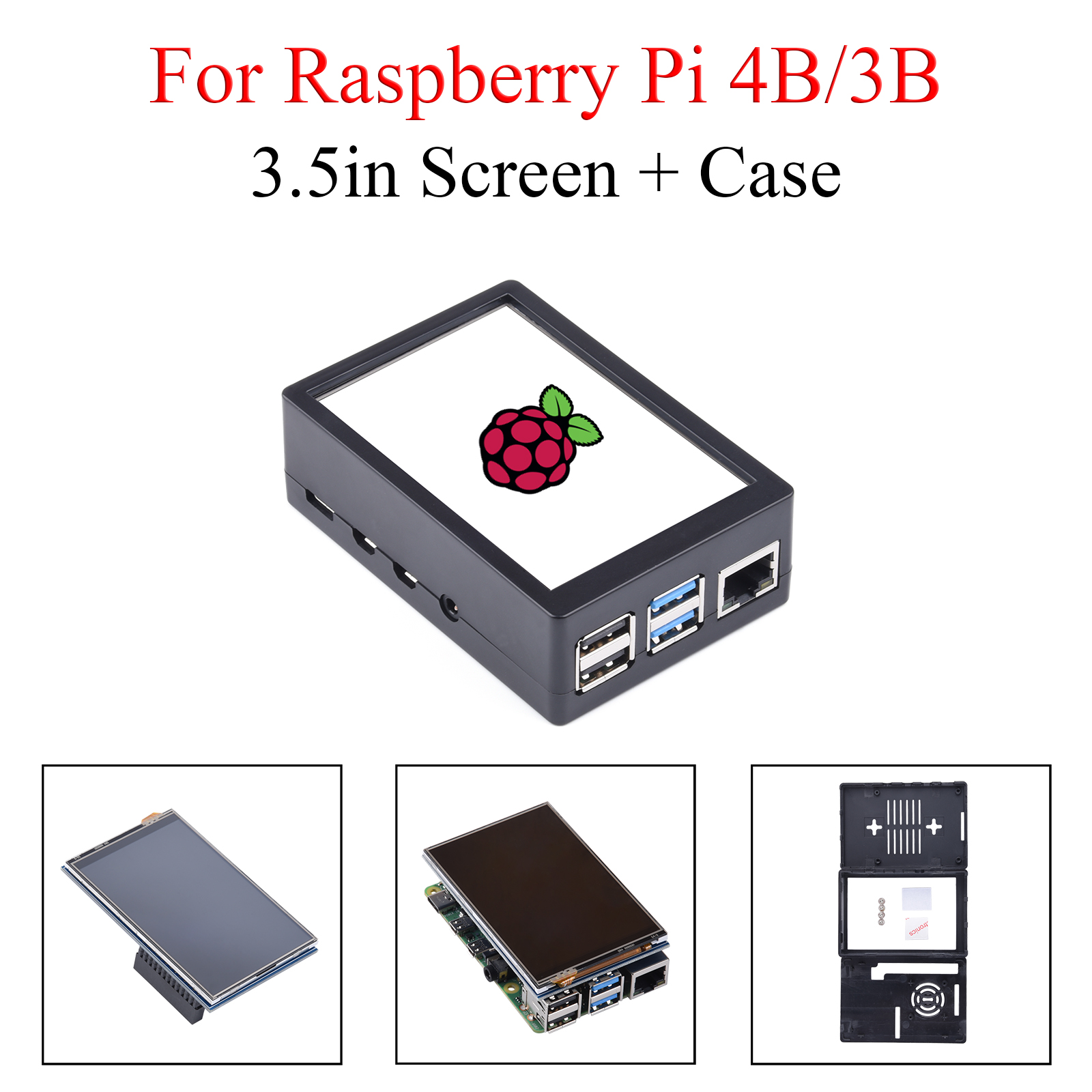 3,5-дюймовый сенсорный экран с – обзор и цена Pi 4 Case